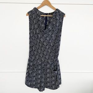 Cynthia Steffe Ashton Cowl Neck Silk Romper